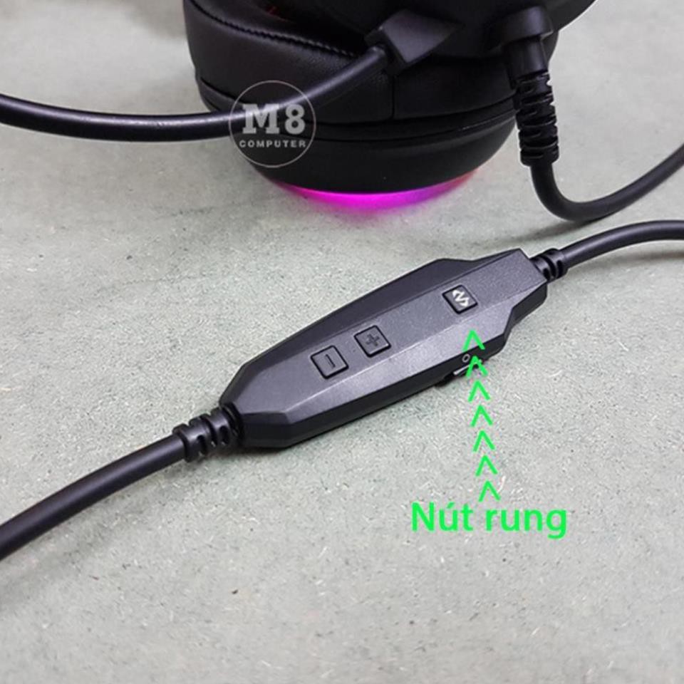 Tai nghe gaming G-Net GH9 Plus 7.1 - Có rung - Đèn led RGB - Âm thanh giả lập 7.1 - Chính hãng - Bảo hành 12 tháng