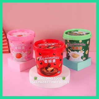 1 Xô Sô Cô La Viên Vị Sô Cô La Đắng, Vị Dâu, Vị Sữa Đài Loan Chuẩn Xịn , Kẹo Ăn Vặt Tuổi Thơ - DING DING FOOD