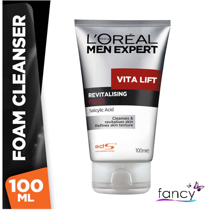 (Hàng Mới Về) Sữa Rửa Mặt Tạo Bọt Loreal Paris 100ml Dành Cho Nam