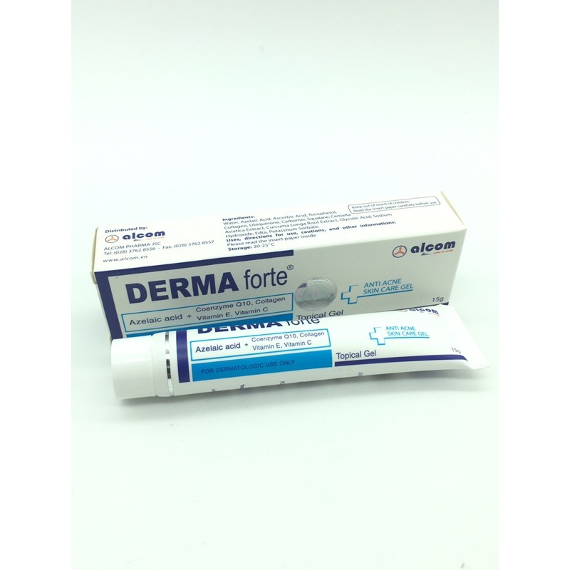 DERMA forte- gel mụn trứng cá, ngừa thâm mờ sẹo dưỡng da