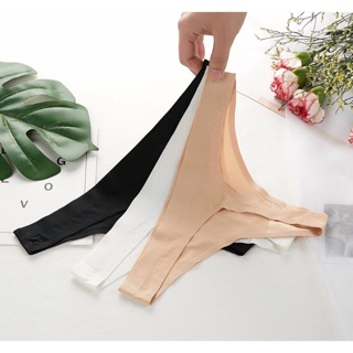 (Có Size To) Quần lót LỌT KHE su lạnh ĐEN/ TRẮNG/ DA