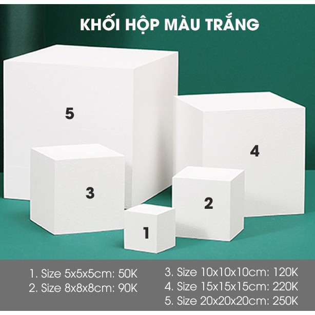 Khối Gỗ Trắng Kê Sản Phẩm Khi Chụp Hình, Phụ Kiện Chụp Hình Giầy Dép