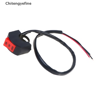 CTYE LED Headlight Switch Far Near Three Line Motorcycle Handlebar Switch Button FINE