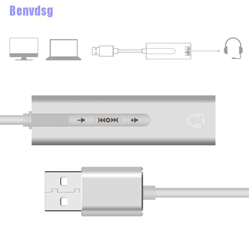 Cáp Chuyển Đổi Âm Thanh Usb Từ 1 Cổng 3.5mm Tiện Dụng