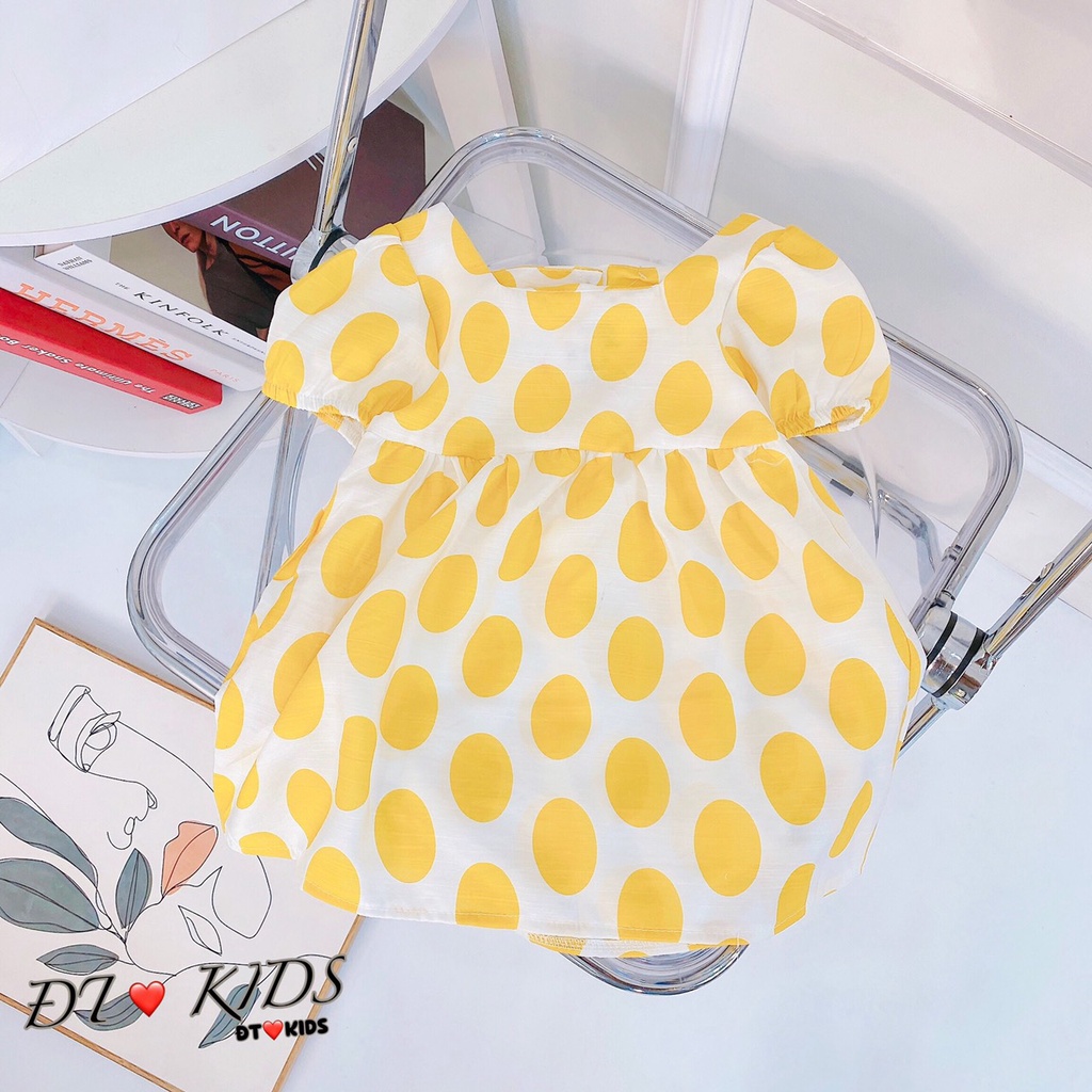 [XẢ HÀNG] Váy Đũi Lụa Siêu Xinh Cho Bé Gái
