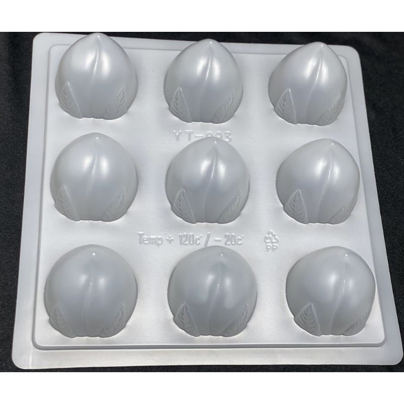 Khuôn nhựa làm thạch rau câu, bánh bao hình 9 trái đào