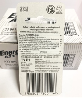💥FREESHIP💥 2 Pin A23 Energizer 12V Chính Hãng