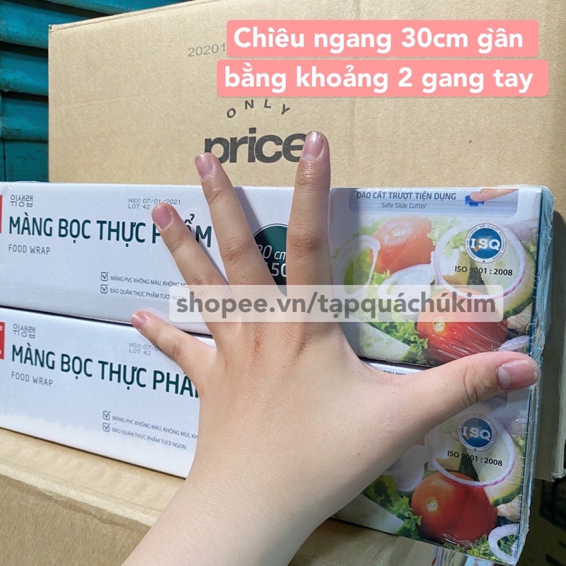 Màng bọc thực phẩm CHOICE L size trung / size lớn - dẻo dai an toàn chịu nhiệt tốt