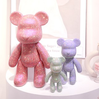 Gấu đính đá handmade Bearbrick size 23cm cao cấp cho mọi lứa tuổi
