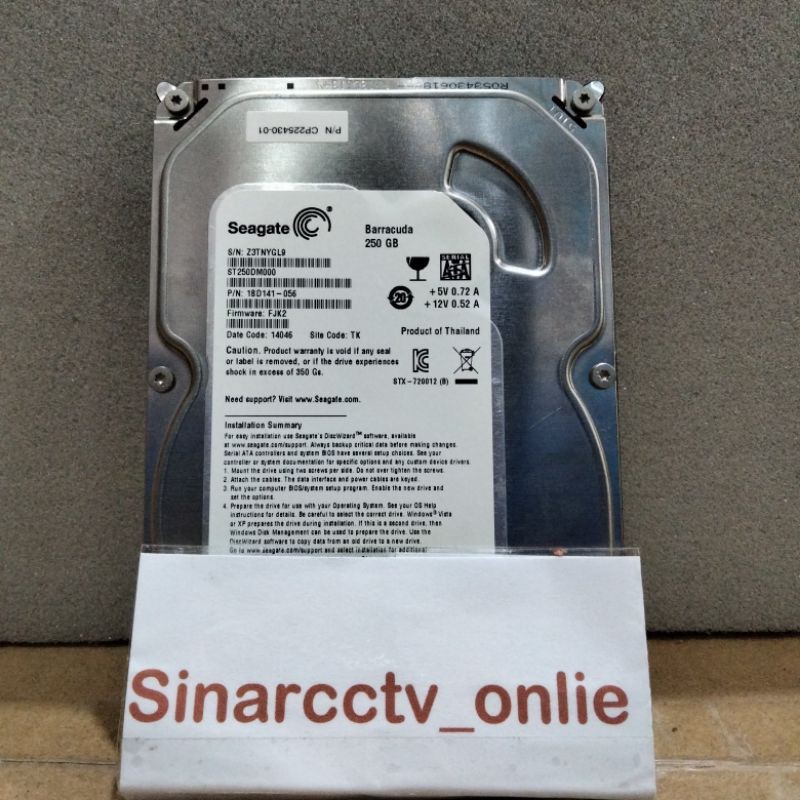 Ổ Cứng Hdd Seagate 250gb