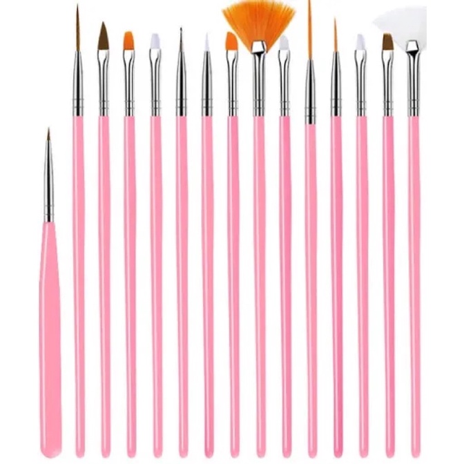 Sét 15 cọ vẽ làm nail chuyên dụng siêu rẻ