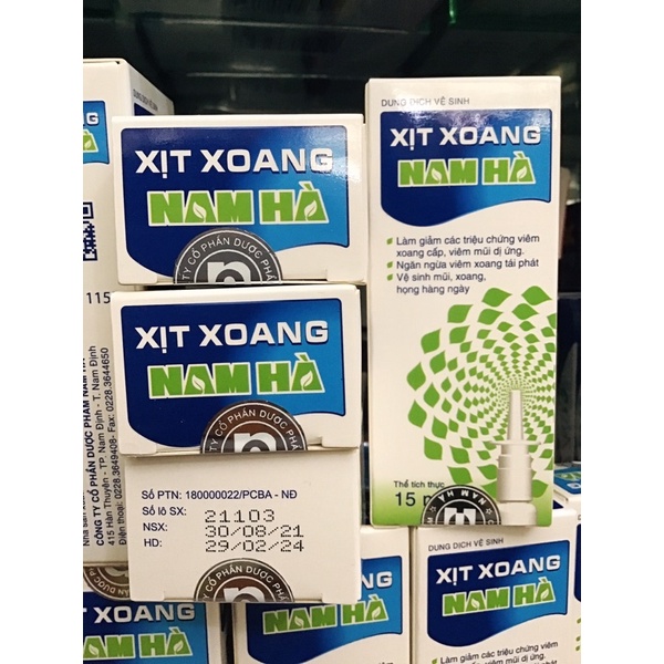 Dung dịch vệ sinh xịt xoang Nam Hà chai 15ml