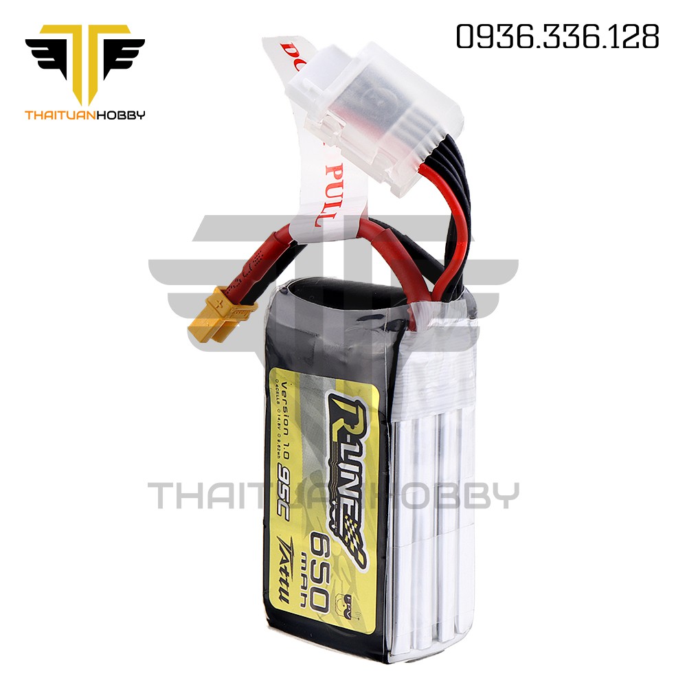 [Mã LIFEXANH03 giảm 10% đơn 500K] Pin Lipo Tattu Rline 650Mah 4S 95C