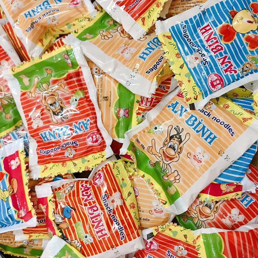 Bịch 50 Gói Mì Tôm Trẻ Em An Bình Snacks Noodles 20g