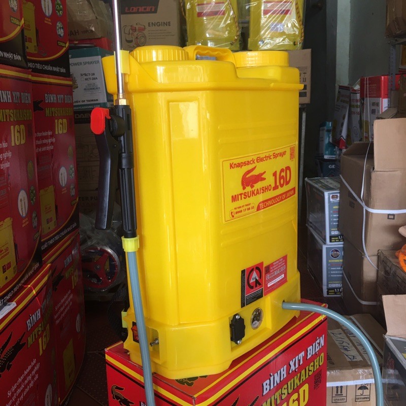 BÌNH XỊT ĐIỆN CÁ SẤU CHẤT LƯỢNG CAO 16LÍT