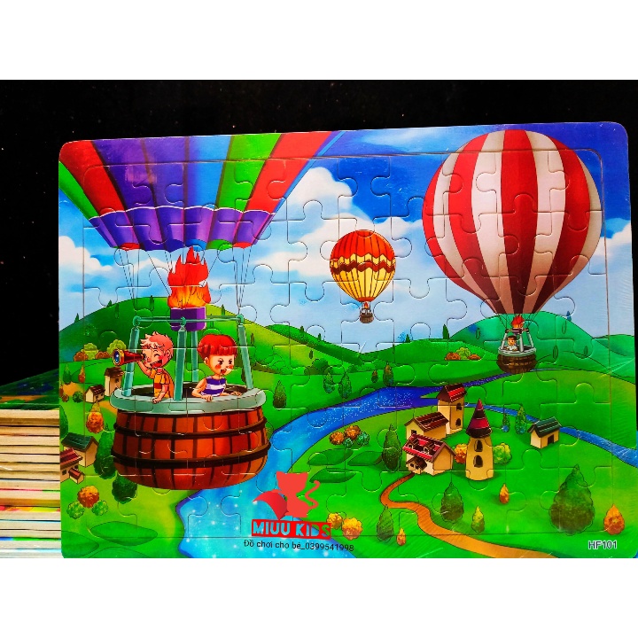 Đồ Chơi Tranh ghép 60 Miếng Chủ Đề Khủng Long Cho Bé Trai