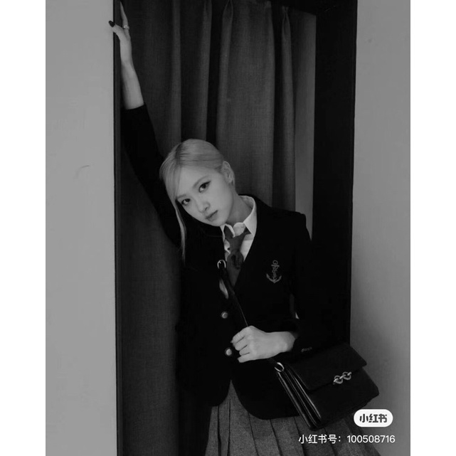 Áo khoác blazer nữ túi ngực có thêu hình mỏ neo thương hiệu thời trang cao cấp YSL