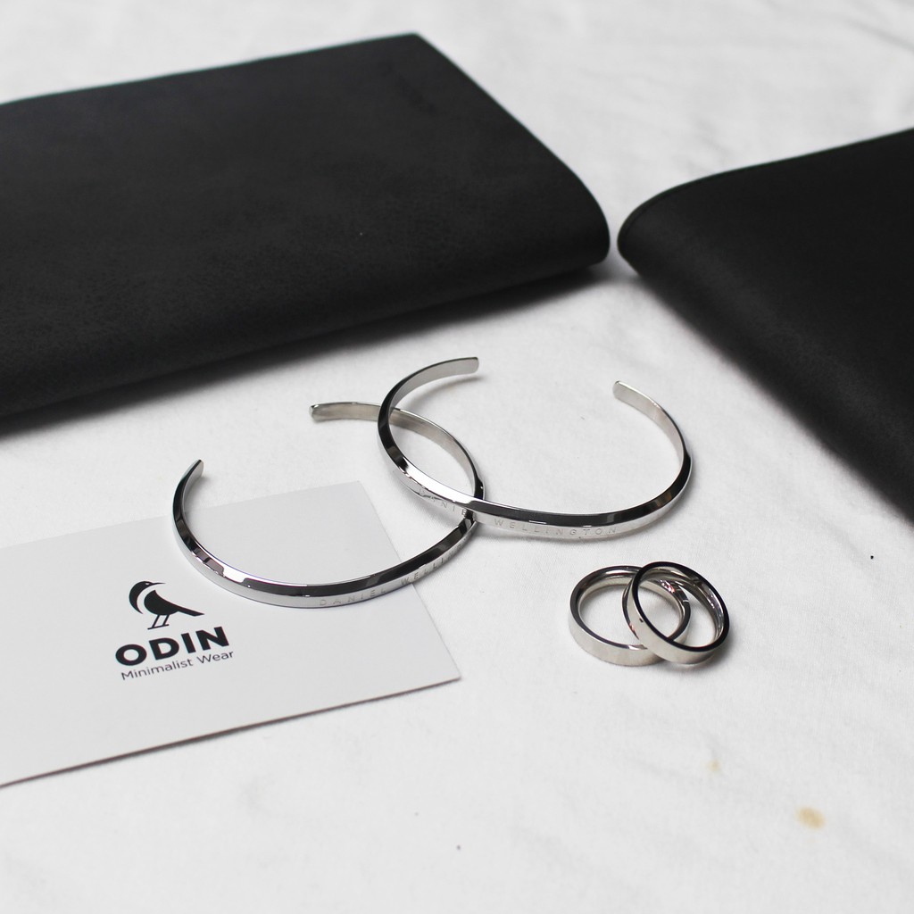 [Tặng kèm nhẫn] Vòng tay Titanium - Cuff Titanium KHÔNG GỈ - Freesize - Bảo hành 1 năm