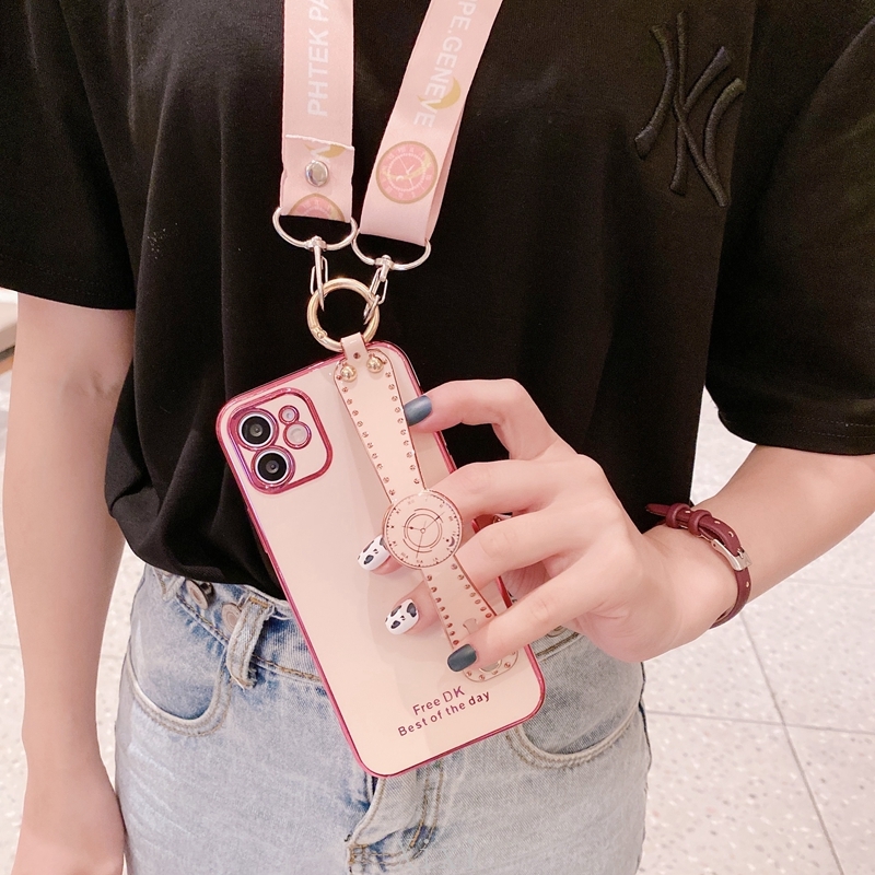 Ốp Lưng Họa Tiết Đồng Hồ Kèm Dây Đeo Tay Cho Oppo Reno 5z 5pro 4z 4 3 2f A12 A12E A7 A5S A3S | BigBuy360 - bigbuy360.vn