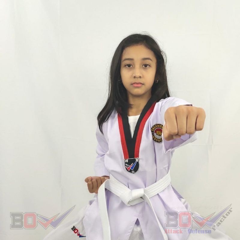 Dobok Áo Sơ Mi Tập Võ Taekwondo Cổ Đứng Màu Đen Cho Người Mới Bắt Đầu