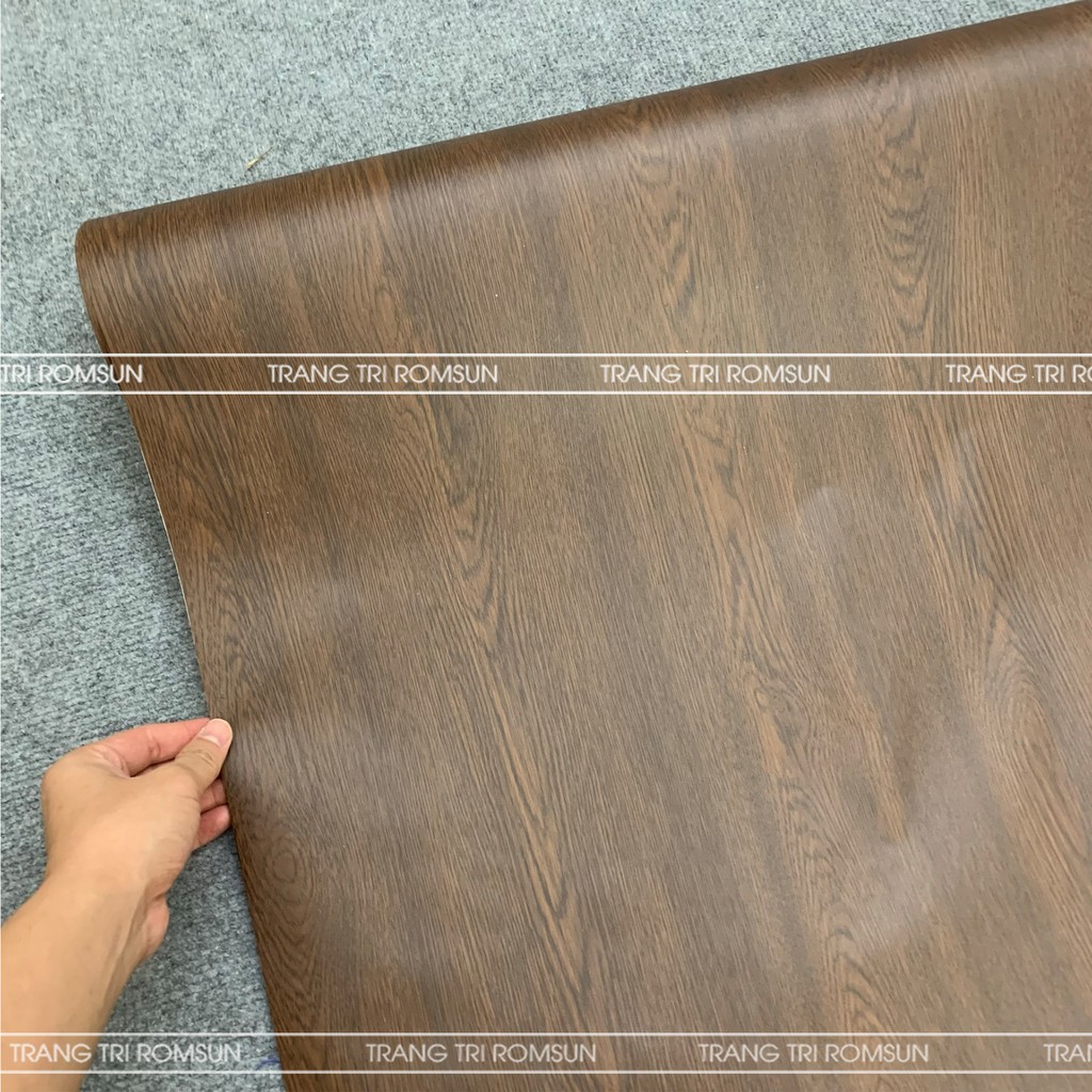 Giấy dán tường giả gỗ 3D khổ 60cm 1m2 dán phòng ngủ- Giấy miếng dán trang trí tường vân gỗ châu âu | BigBuy360 - bigbuy360.vn