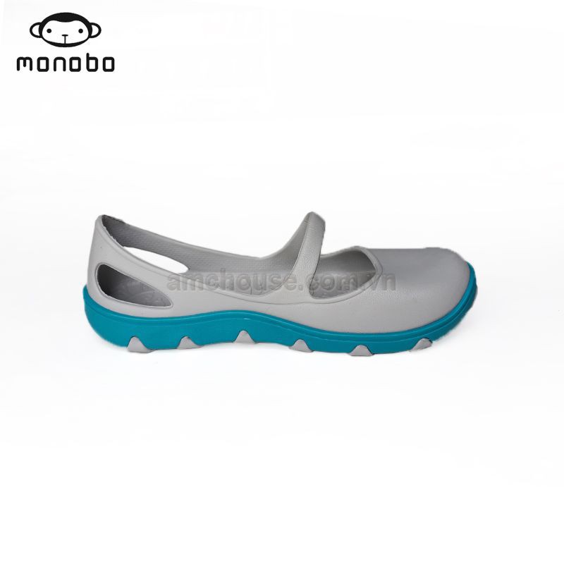 Giày đúc Thái Lan đi mưa MONOBO - TAMMY - xám đế xanh | BigBuy360 - bigbuy360.vn