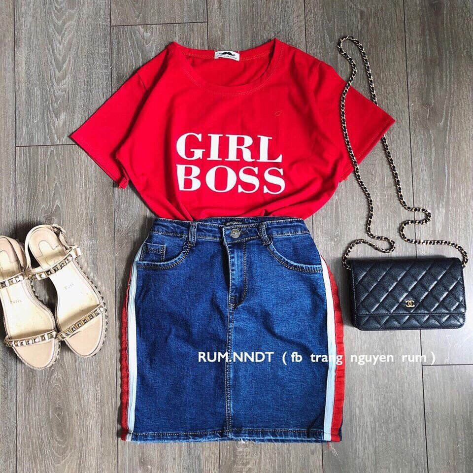 [FREESHIP 150K] Chân Váy Jeans Ngắn Thời Trang OHS4004