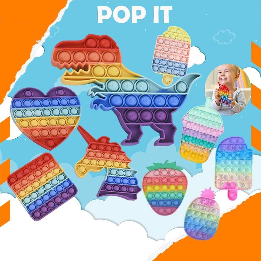 Pop It Giá Rẻ Nhất Hình khủng Long Kỳ Lân Gấu Trúc Ngôi Sao Among Us Nhựa Dẻo Giảm Căng Thẳng Stress Dành Cho Trẻ Em