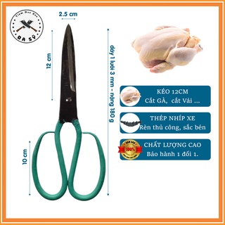 Kéo 12 cm loại tốt, kéo rèn từ thép không gỉ - k28