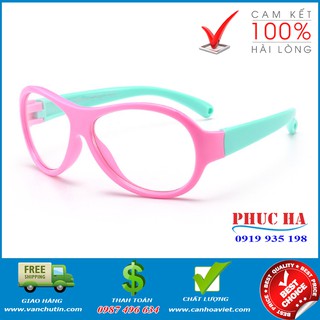 Kính mát cho bé gái, Mắt kính trẻ em gọng dẻo CT26 - Hồng đi đêm chắn gió bụi cho bé