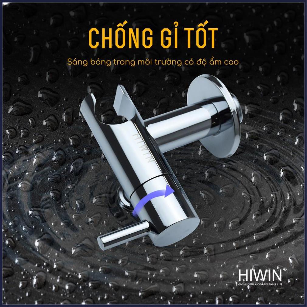 Van T chia nước vòi sen vòi xịt, van giảm áp lực nước có đế cài chất liệu đồng mặt gương HIWIN JF-131