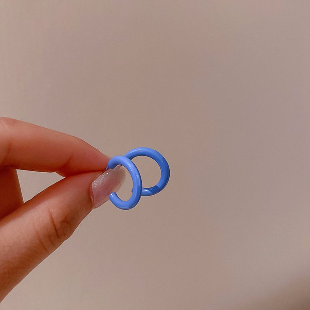 Set 3 Đôi Bông Tai Hình Tròn Nhiều Màu Sắc Thời Trang Hàn Quốc Thanh Lịch Cho Nữ