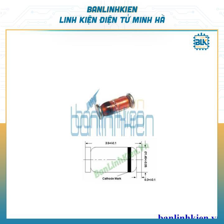 Diode Chỉnh Lưu 1N4148 SOD80 SMD (10 Chiếc)