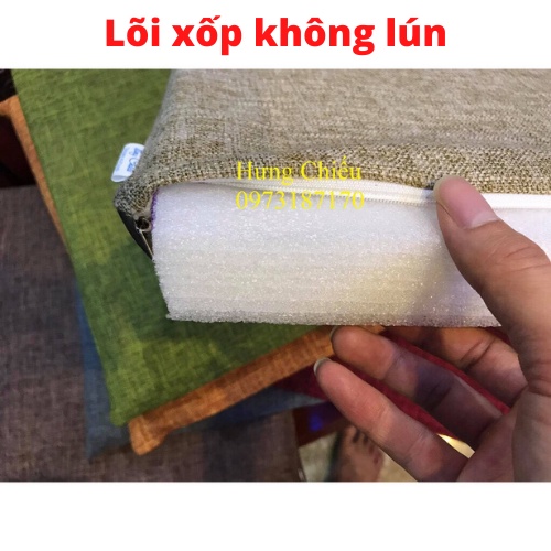 Đệm ngồi bệt vuông 43x43 Kim Huệ miếng đệm lót ngồi vỏ tháo giặt được (100 mẫu lựa chọn)