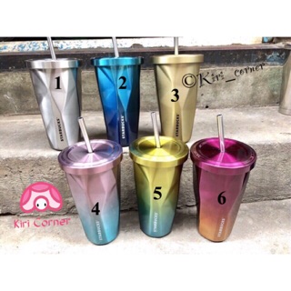 🌊Ly giữ nhiệt STARBUCKS cầu vồng góc cạnh🌊