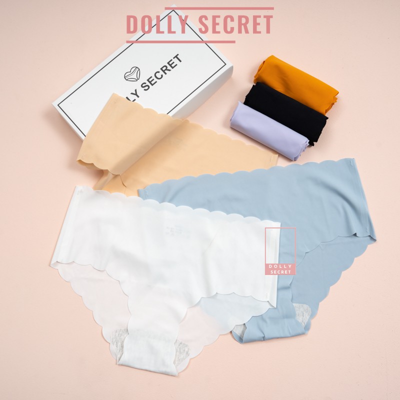 Quần lót nữ su non thun lạnh không viền đáy cotton kháng khuẩn ép lạnh cao cấp DOLLY SECRET QL003 | BigBuy360 - bigbuy360.vn