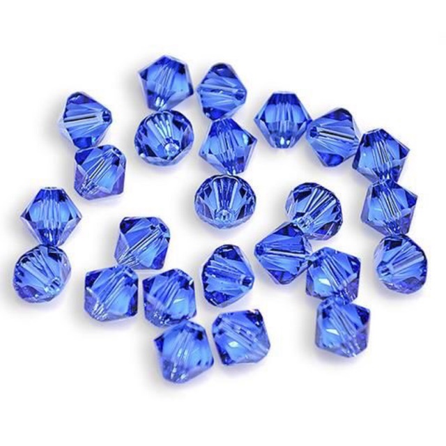 Hạt Pha Lê Swarovski 5328 - Size 4mm/6mm - Màu 206 Sapphire