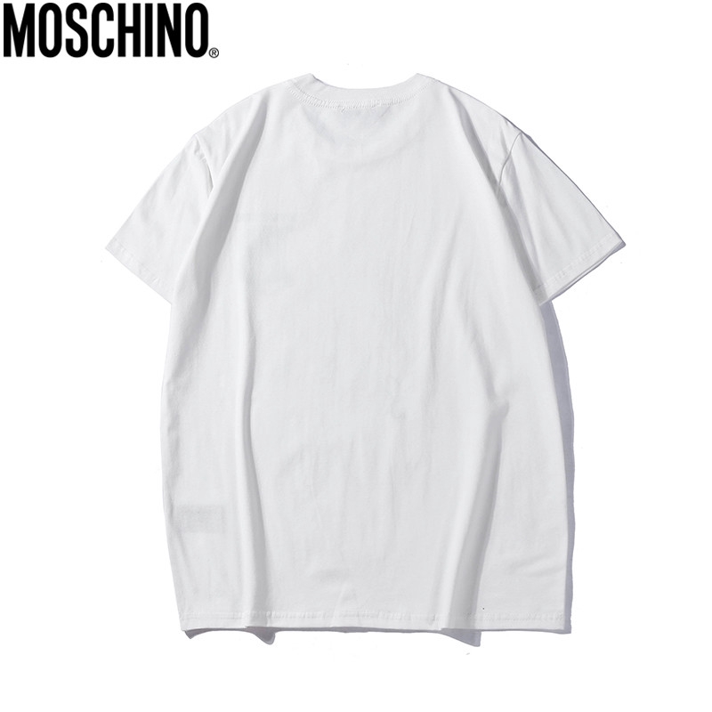 Áo Thun Tay Ngắn In Hình Chữ Moschino Trẻ Trung Cho Cặp Đôi