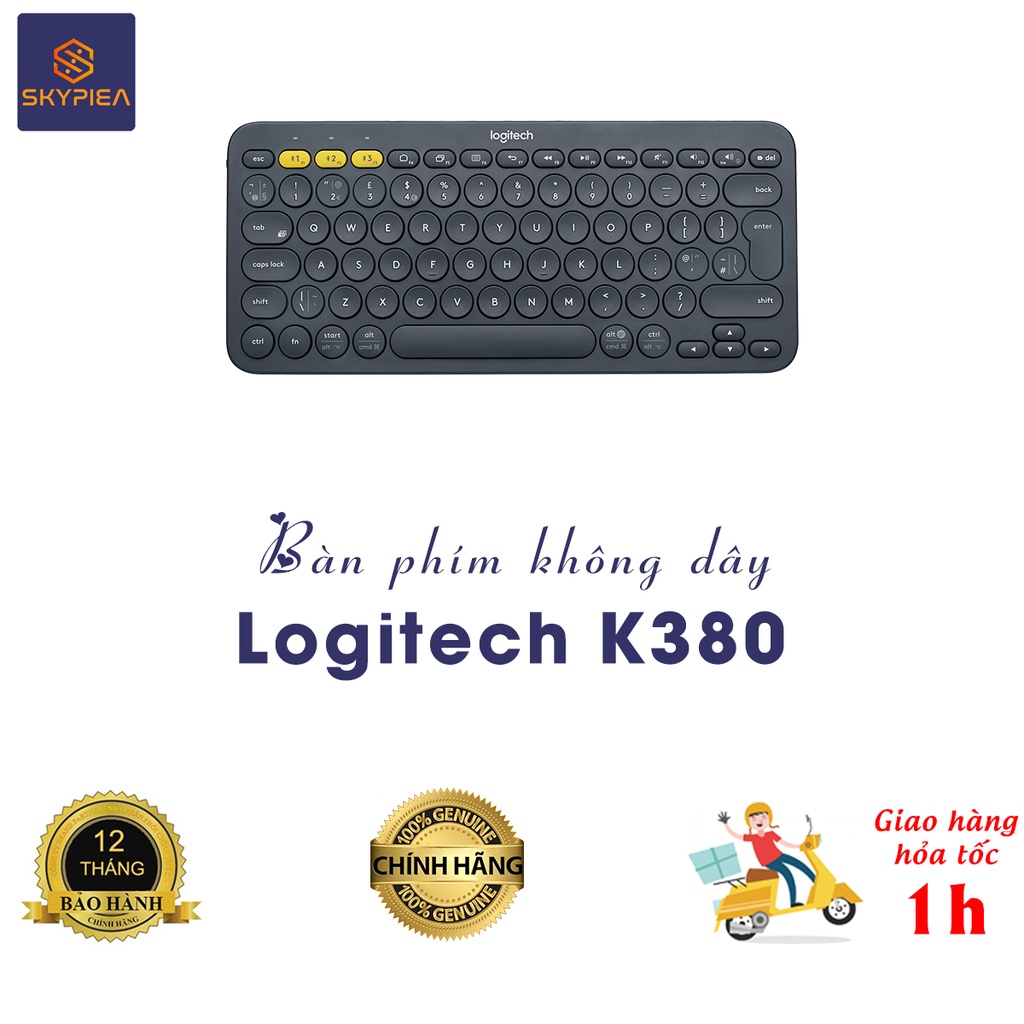 Bàn Phím Bluetooth Logitech K380 - Hàng Chính Hãng( BH 12 Tháng)