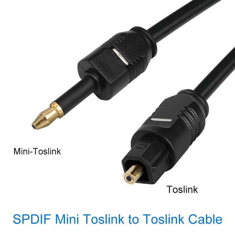 Cáp quang kết nối âm thanh SPDIF đầu cắm 3.5mm dài 2m - Dây âm thanh quang toslink 3.5mm dài 2 mét