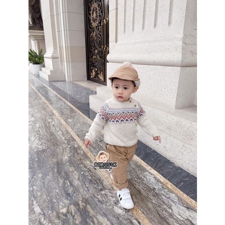 Áo len thổ cẩm bé trai