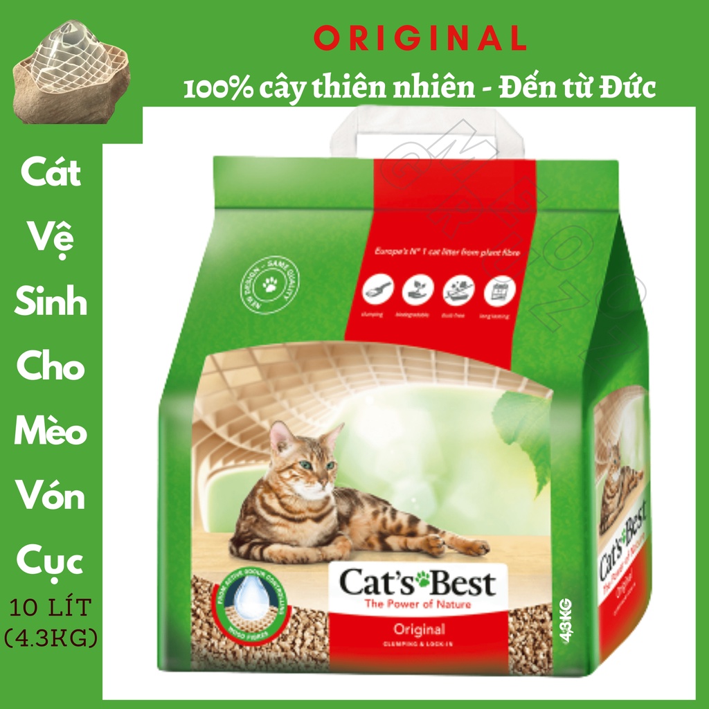 CAT’S BEST - CÁT GỖ VỆ SINH HỮU CƠ CHO MÈO (Nhạy cảm/ Lông dài/Cơ bản)