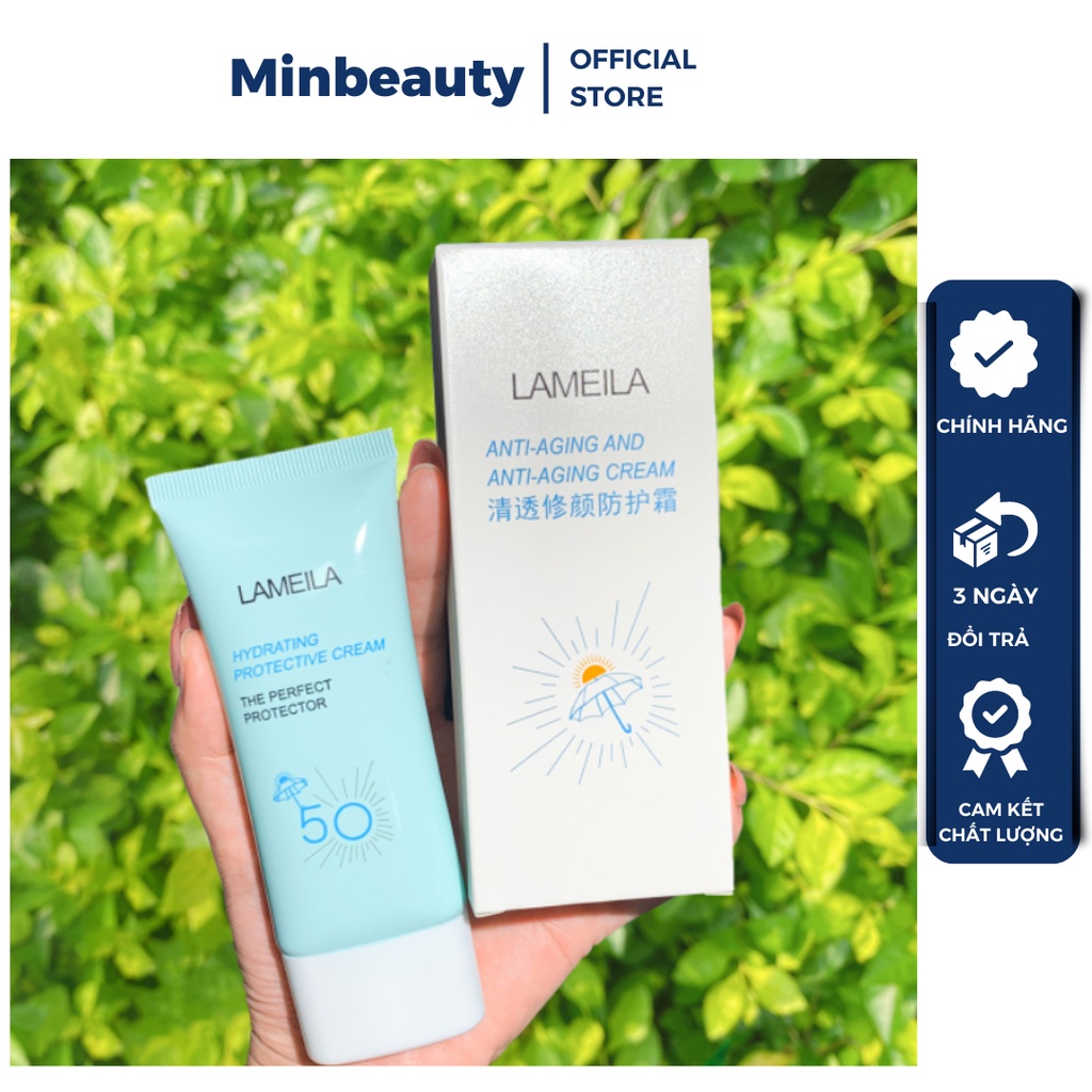 Kem Chống Nắng Lameila SPF 50++ Chai Xanh