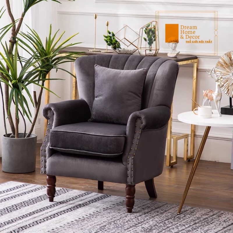 Ghế sofa đơn tân cổ Sang -Sịn-Mịn dành cho phòng khách