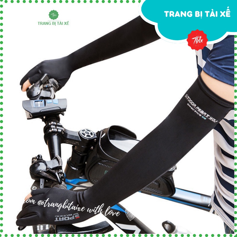 Găng tay chống nắng dài tay nam nữ đi xe máy lái ô tô mùa hè xỏ 2 ngón giá rẻ đi phượt chơi thể thao chính hãng sport.