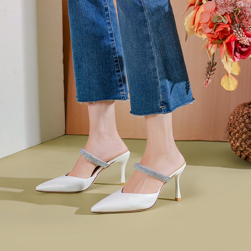 Giày Cao Gót Mũi Nhọn Quyến Rũ Thoải Mái Dễ Phối Đồ Thời Trang Cho Nữ 7.5