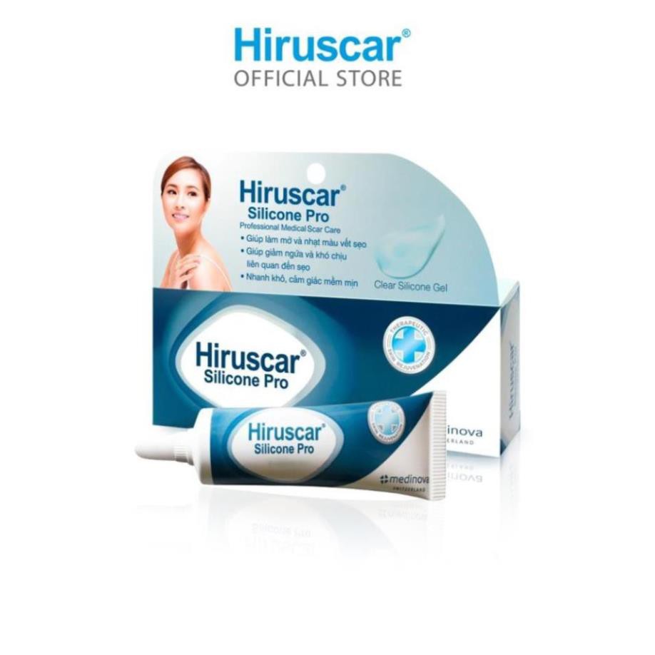 Kem hỗ trợ sẹo do mổ, sẹo lồi Hiruscar Silicone Pro - Nhà thuốc Amipharma