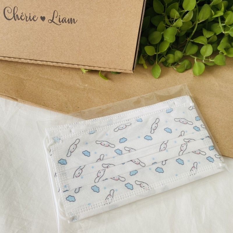 Khẩu trang in nhân vật họat hình cinnamoroll kuromi siêu xinh
