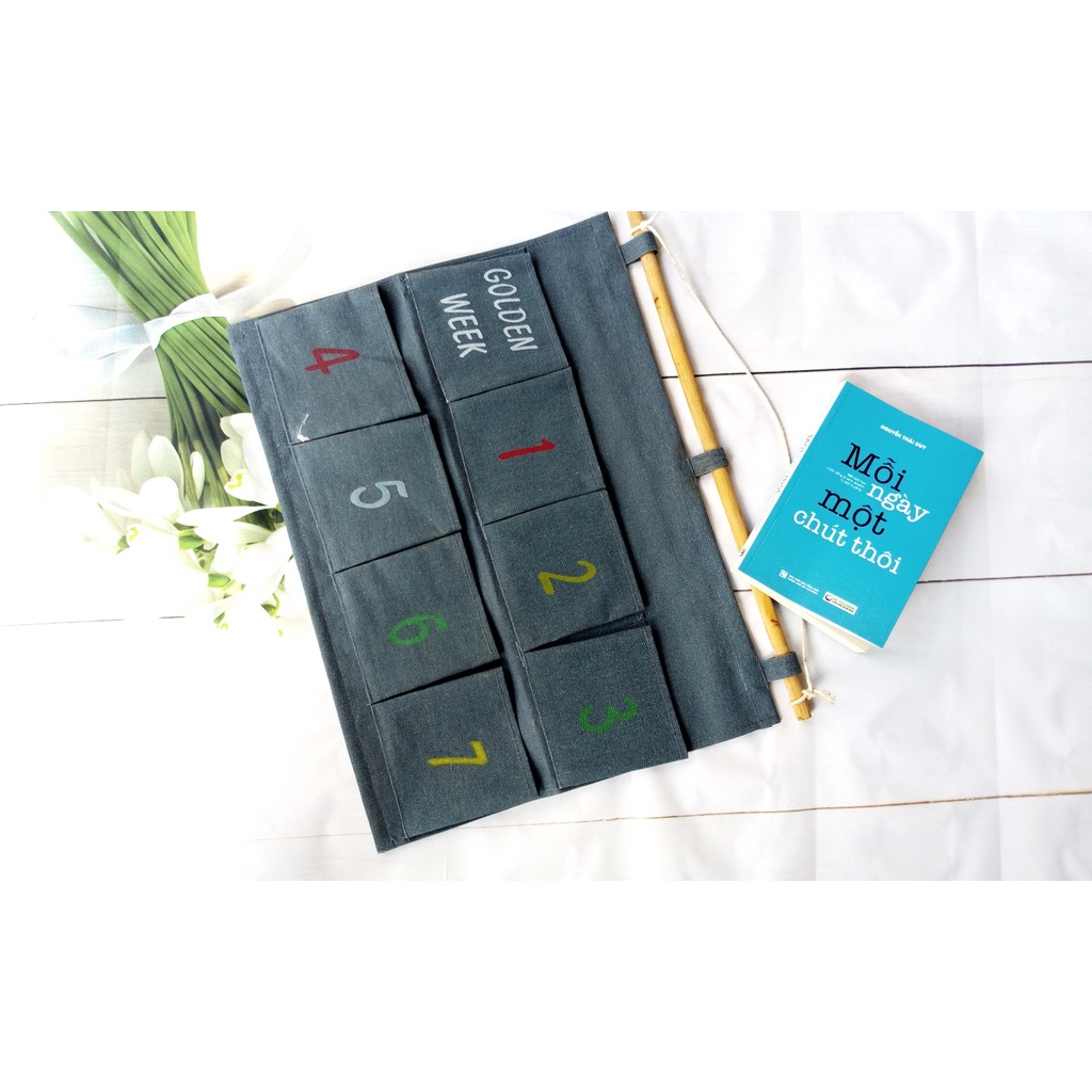 Túi vải treo tường 8 ngăn tiện dụng