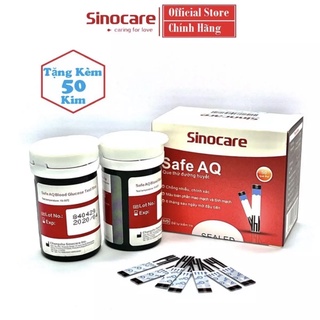 Hộp 50 que thử đường huyết Safe AQ ( tặng 50 kim)